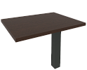 Брифинг для прямолинейного стола (антрацит опора)
