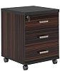 Мобильная офисная тумба с колёсиками и замком, 3 ящика