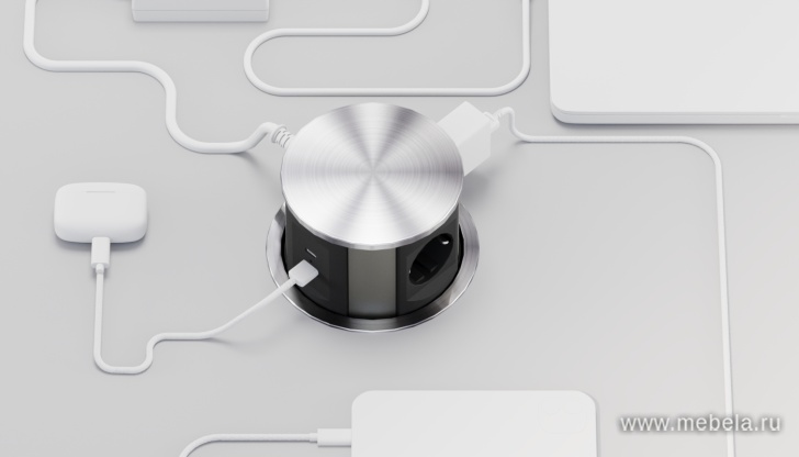 Розетка круглая G10703N-2AC