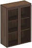 Шкаф для документов средний со стеклянными дверями