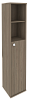 Офисный шкаф высокий узкий полузакрытый(Л/Пр)