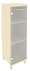 Офисный шкаф средний узкий со стеклом (левый/правый)