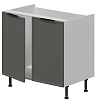 База под мойку 2 двери, фасады рамочные, МДФ в плёнке.