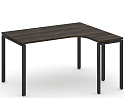 Стол письменный эргономичный Concept на П-образном металлокаркасе (правый)