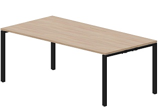Стол письменный (меламиновый аутлет) на П-образном металлокаркасе Strike