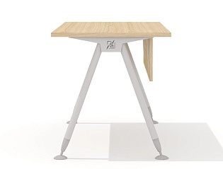 Стол прямой на металлокаркасе