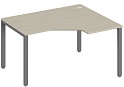 Стол эргономичный Trend на П-образном металлокаркасе, правый