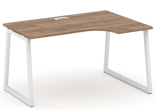 Стол рабочий эргономичный на T1-образных опорах 40х40 (Левый/Правый)