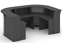 Стойка ресепшн Riva, комплект №4 (радиусный элемент - ролета) Стойка ресепшн Riva, комплект №4 (радиусный элемент - ролета)