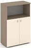 Офисный шкаф средний широкий (низкие двери ЛДСП)