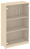 Офисный шкаф средний со стеклом