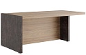Стол для руководителя письменный с асимметричными опорами (левый)