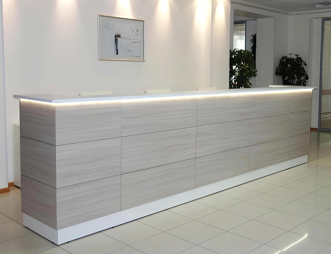 фото стойка ресепшн Steel №4