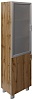 Офисный шкаф высокий узкий (со стеклом) Офисный шкаф высокий узкий (со стеклом)