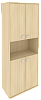 Офисный шкаф для документов высокий полузакрытый