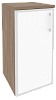 Офисный шкаф низкий узкий белое стекло в раме (лев/прав)  Офисный шкаф низкий узкий белое стекло в раме (лев/прав)