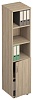 Офисный шкаф для документов узкий открытый