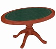 Стол овальный (кожаный бювар)