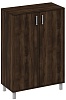 Офисный шкаф средний, широкий, глухие двери без замка