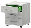 Мобильная офисная тумба с колёсиками и замком, 3 ящика Мобильная офисная тумба с колёсиками и замком, 3 ящика