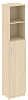 Офисный шкаф узкий полуоткрытый, Л/Пр.