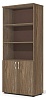 Офисный шкаф комбинированный открытый, высокий