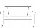 Двухместный диван