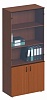 Офисный шкаф  высок. комбинир. со стеклом Офисный шкаф  высок. комбинир. со стеклом