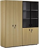 Офисный шкаф для документов с гардеробом