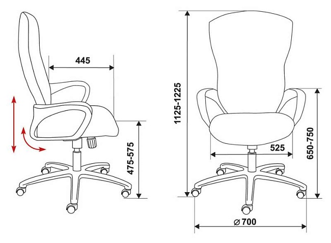 фото кресло CH-818AXSN №5