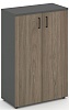 Офисный шкаф средний широкий (2 низких фасада, задняя стенка ЛДСП Офисный шкаф средний широкий (2 низких фасада, задняя стенка ЛДСП