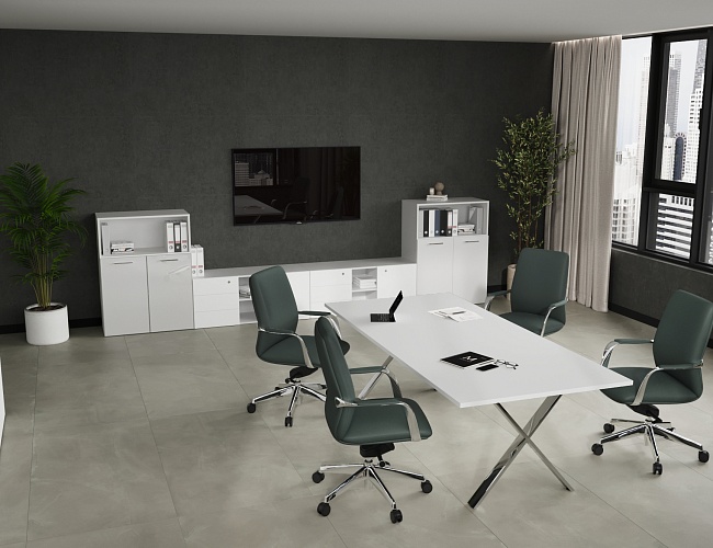 фото столы Cross White №4