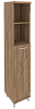 Офисный шкаф высокий узкий (левый)