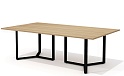Стол для переговоров на металлокаркасе (черн. опоры)