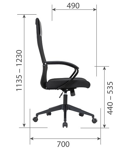 фото кресло CH-612 Black №5