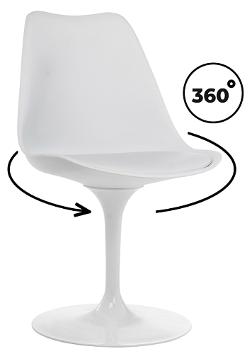 фото Обеденный стул Tulip White