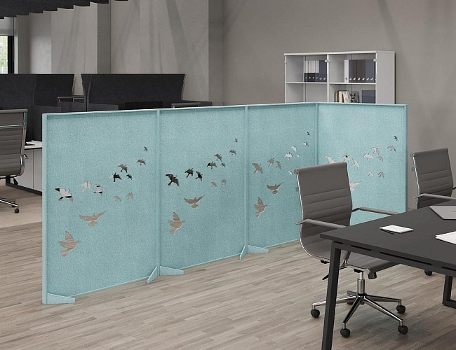 фото Напольные перегородки Войлок №2