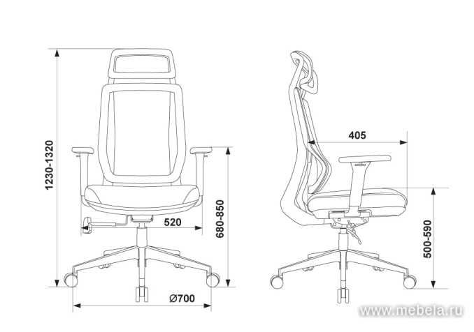 кресло MC-412N-H