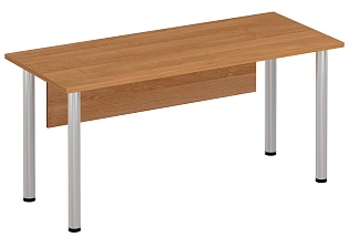 Стол письменный на хромированных опорах с экраном ДСП