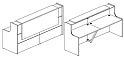 Стойка ресепшен прямая №9