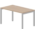 Стол рабочий на металлокаркасе (П-опоры / 2 громмета)