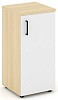 Офисный шкаф низкий узкий левый / правый (1 низкий фасад, задняя стенка ЛДСП)