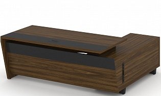 Стол руководителя с опорной тумбой (левый)