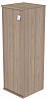 Офисный шкаф узкий средний закрытый