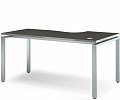 Стол на металлокаркасе письменный эргономичный (левый)