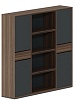 Офисный шкаф высокий трехсекционный Офисный шкаф высокий трехсекционный