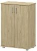 Офисный шкаф широкий средний закрытый (ЛДСП)