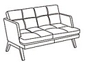 Диван двухместный