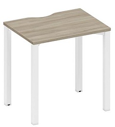 Стол письменный на металлокаркасе, столешница с вырезом