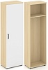 Гардероб узкий неглубокий универсальный, задняя стенка ЛДСП